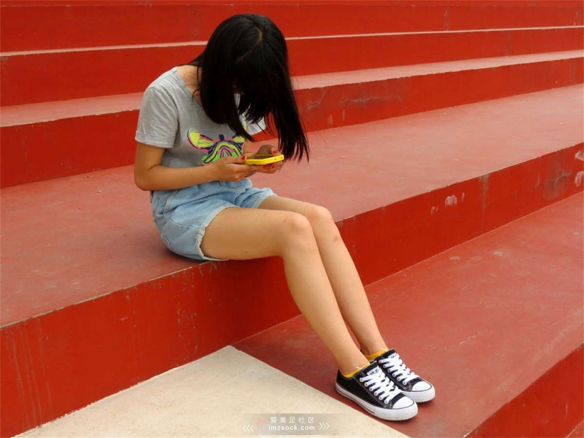 MZSOCK-2018 No.272 嫩腿热裤清纯帆布鞋少女【第一季】-日更街拍