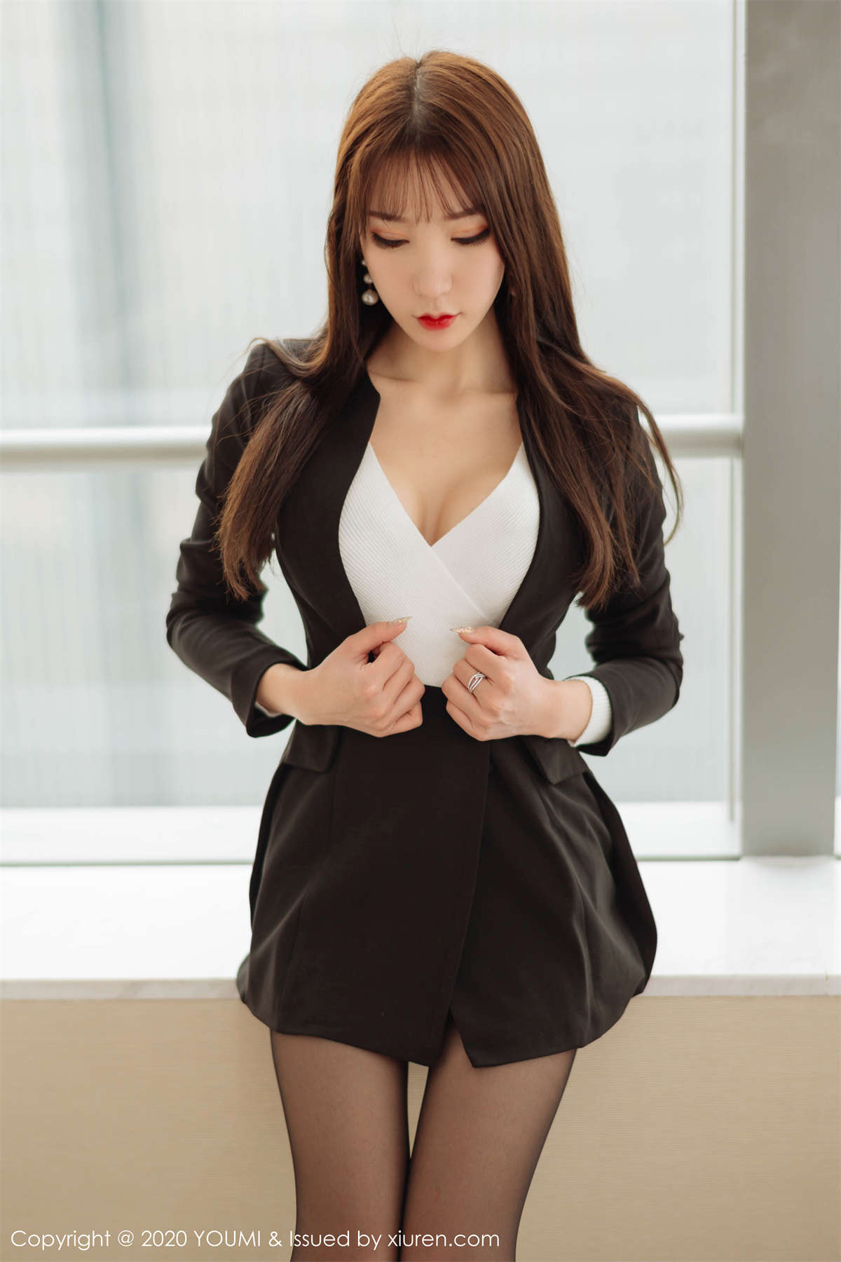 图片[2]-HuaYang花漾show 2020.04.03 VOL.234 豹纹蕾丝内衣 周于希Sandy-日更街拍