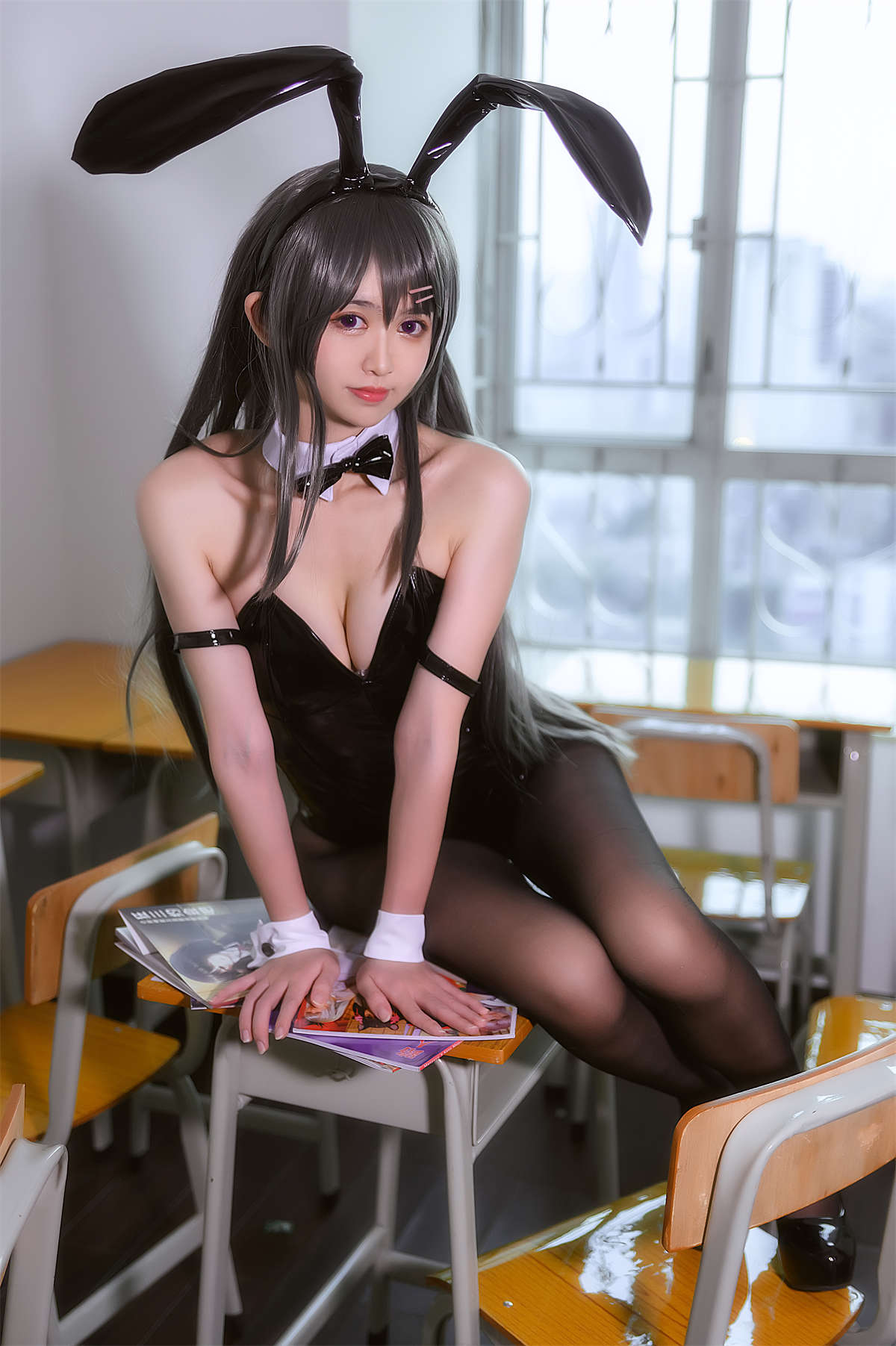 鳗鱼霏儿 No.016 兔女郎之猪头学姐-日更街拍