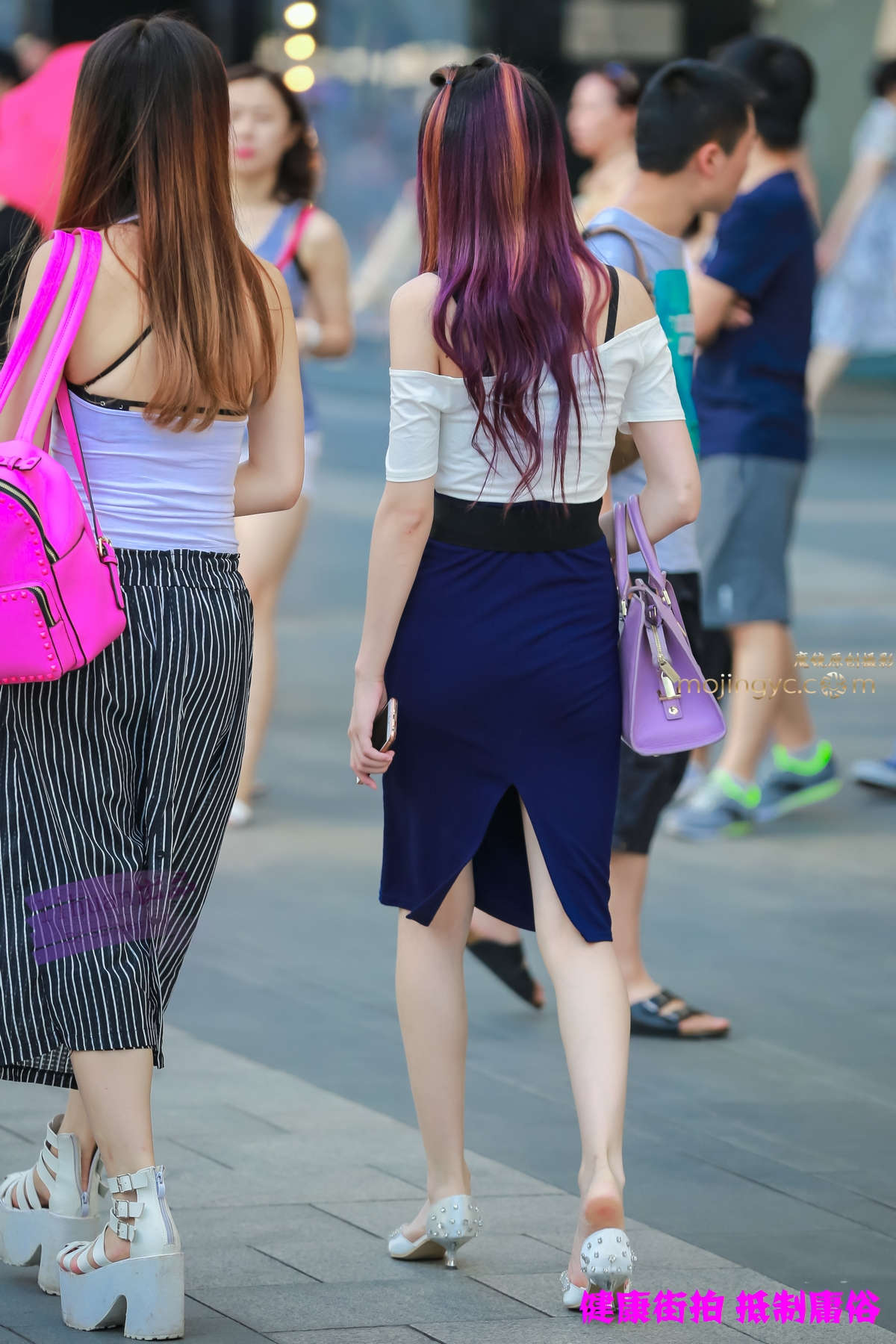 李欢原创-紫色长裙，美女（10P）-日更街拍