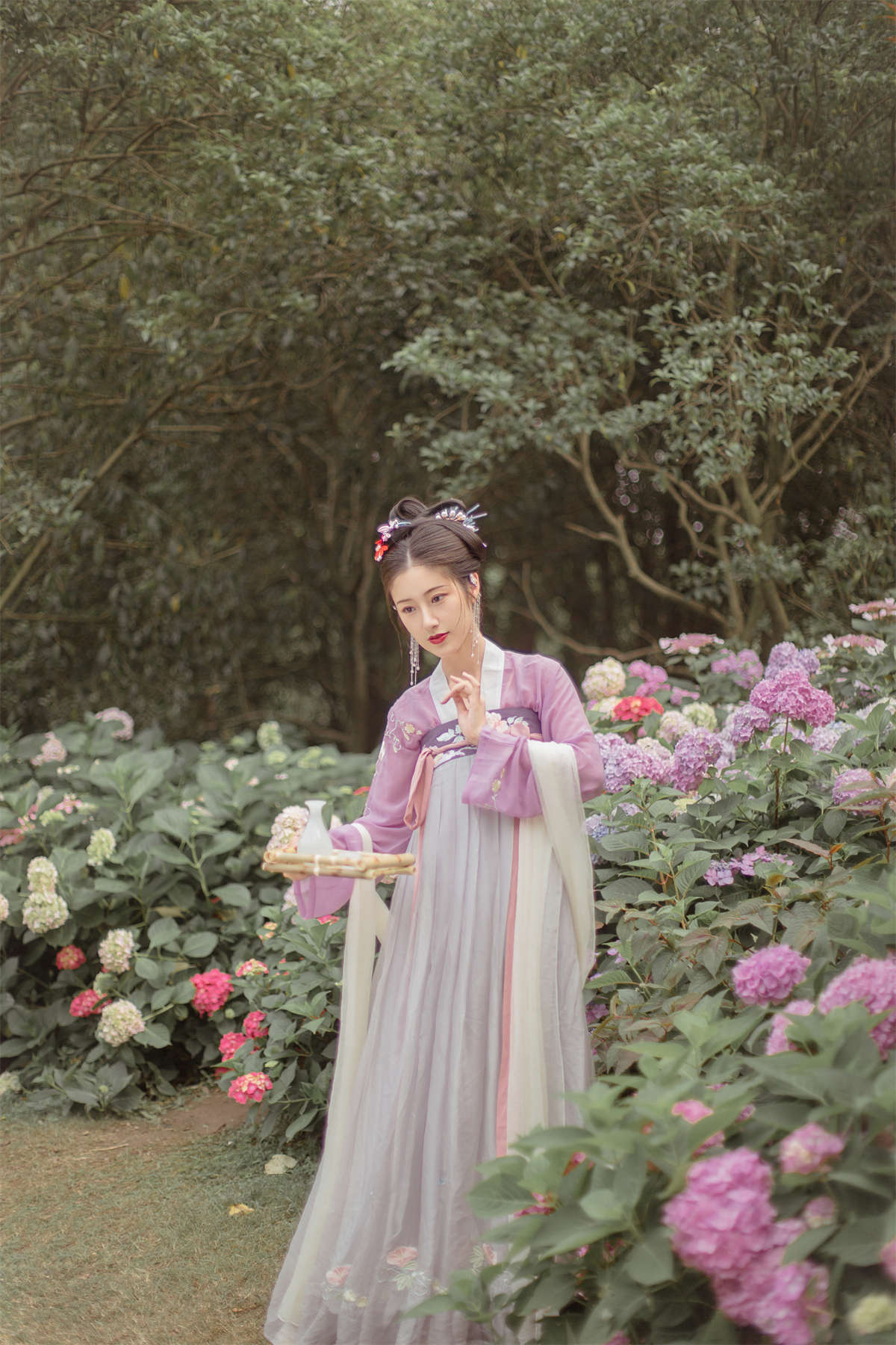 图片[2]-YITUYU艺图语 2022.04.05 十二花神令之八仙花 大仙奶奶-日更街拍