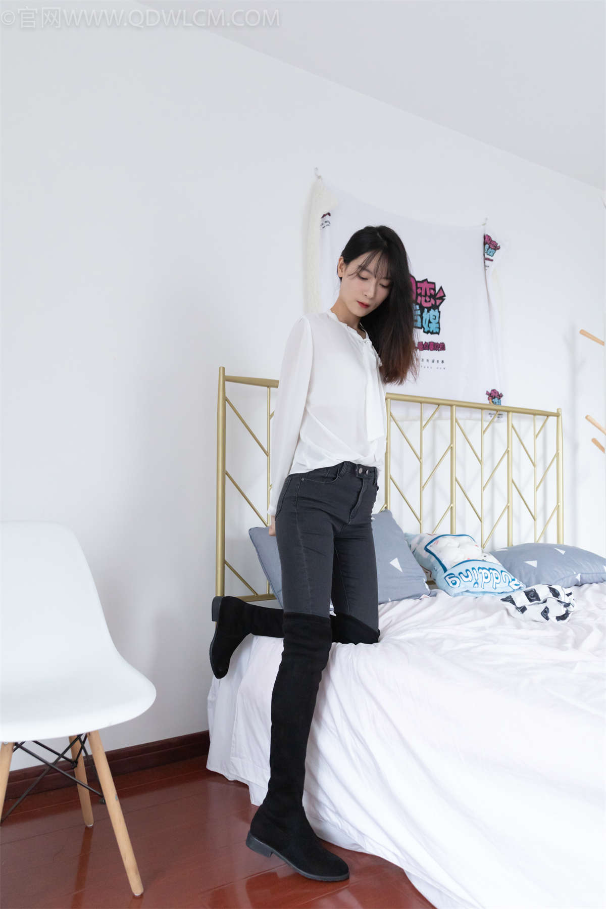 图片[2]-物恋传媒 NO.1080 猫耳-轻OL风-日更街拍