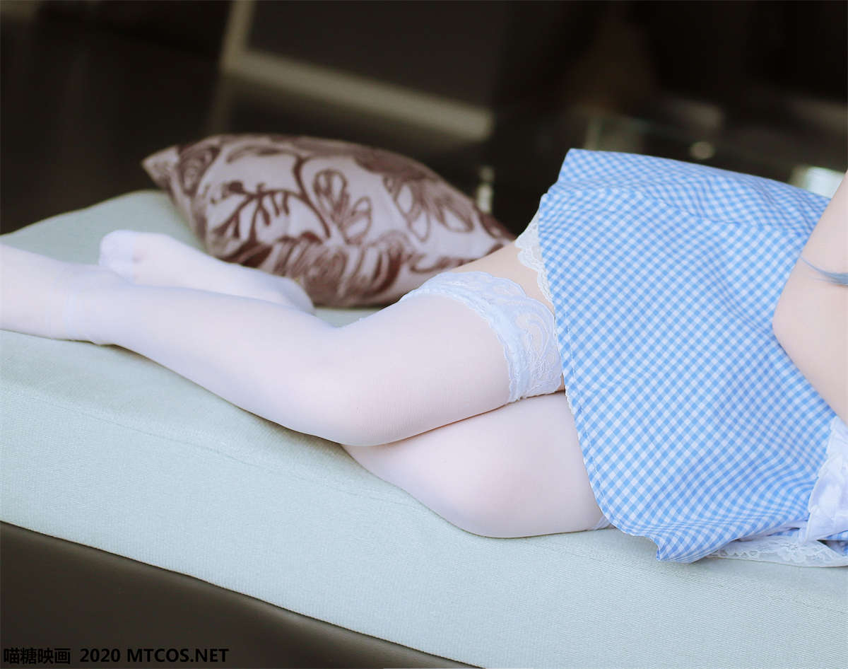 图片[2]-喵糖映画 VOL.122 蓝色女仆-日更街拍