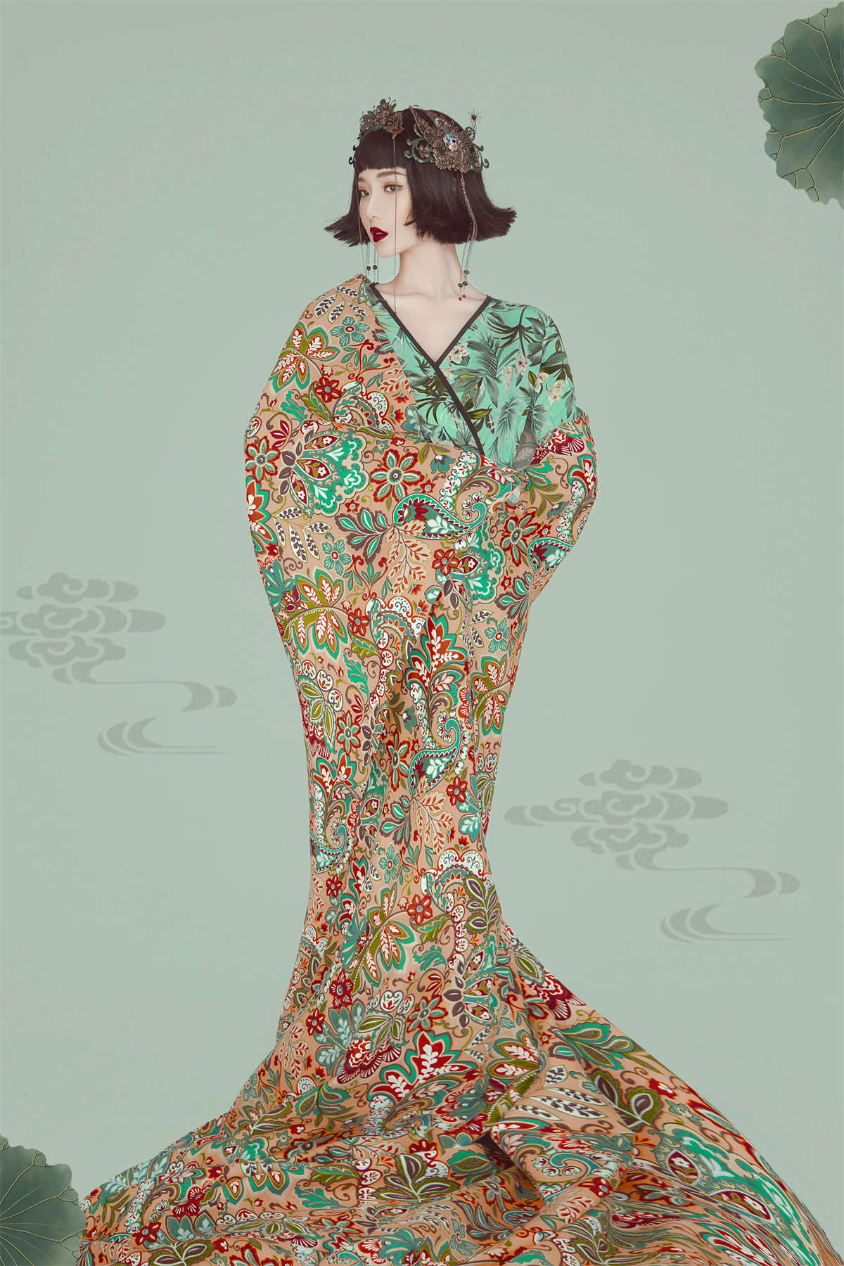 图片[2]-YITUYU艺图语 2022.02.08 复古创意旗袍 悦宝-日更街拍