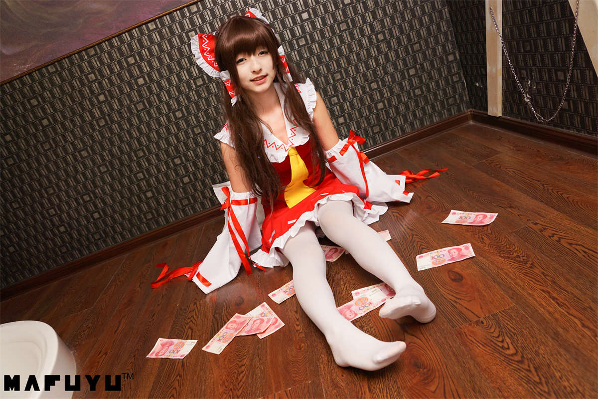 图片[2]-神楽坂真冬 – COS Reimu猫娘系列套图-日更街拍