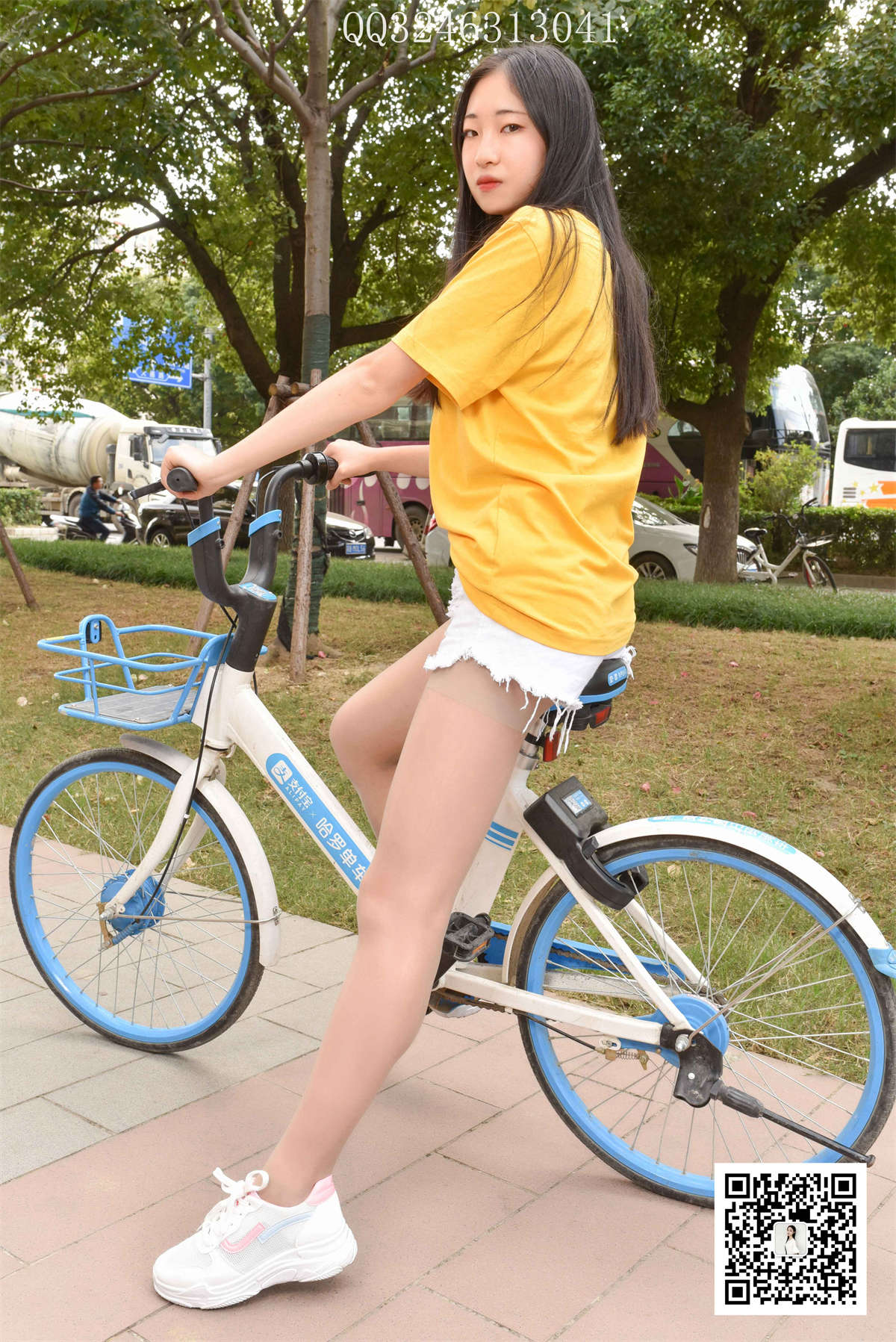 图片[2]-大生模拍 NO.093 肉丝单车-日更街拍