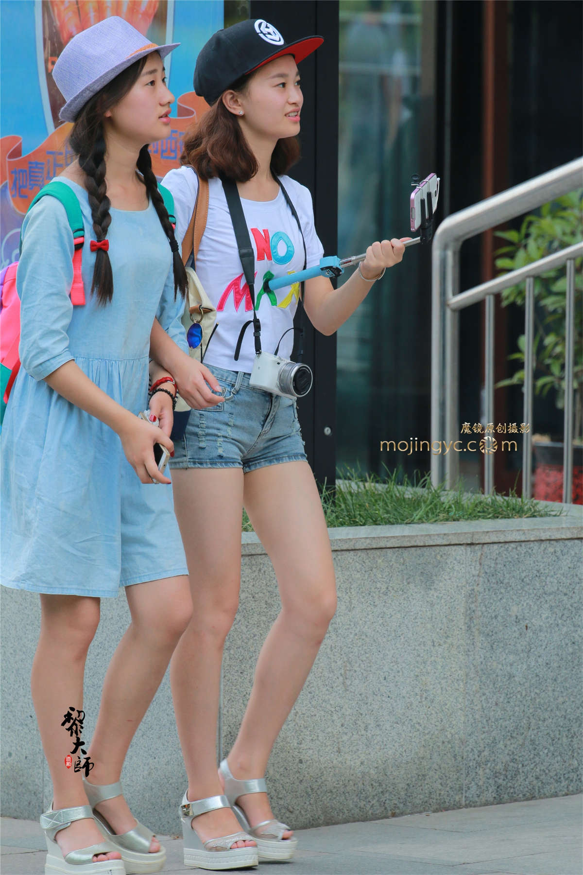 露腰的可爱小美女（15P）-日更街拍