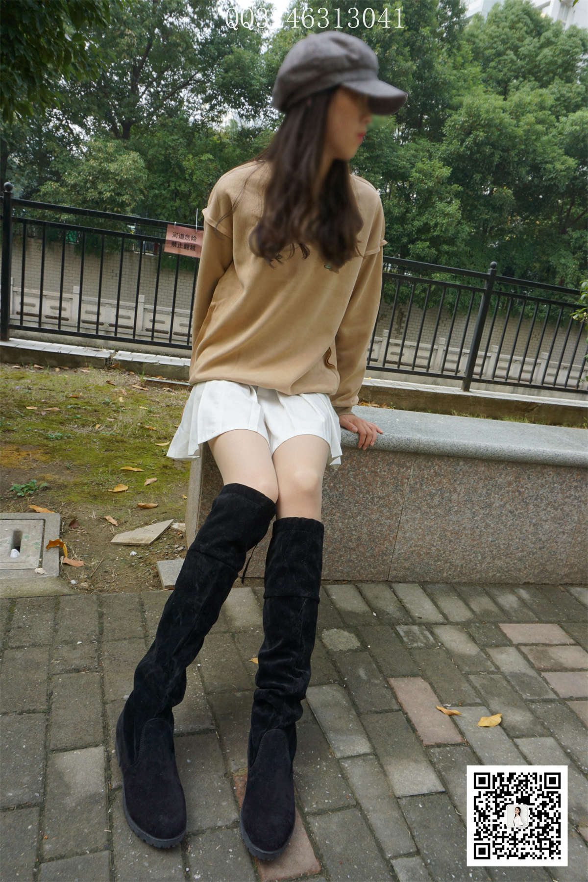 图片[2]-大生模拍 NO.094 过膝靴灰丝-日更街拍