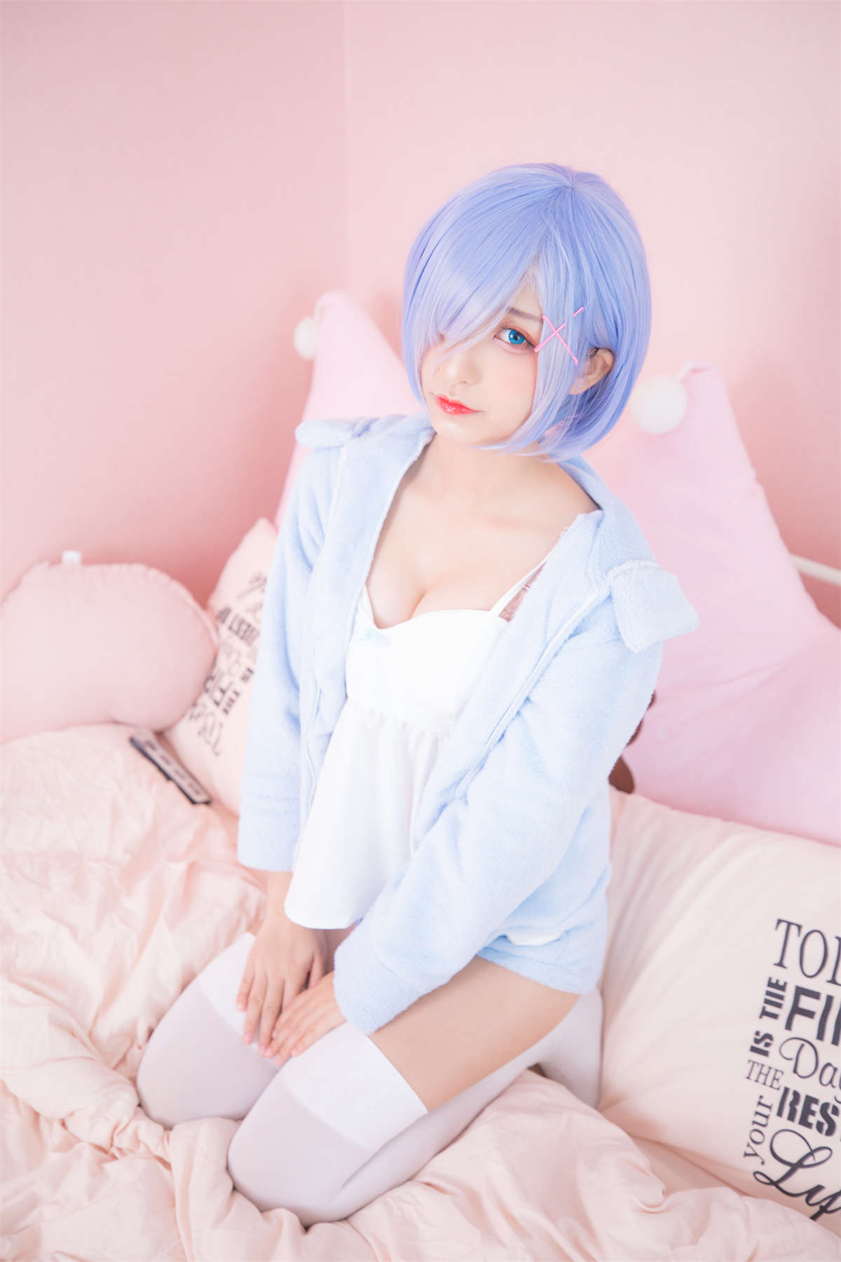 图片[2]-神楽坂真冬 – 白丝蕾姆-日更街拍