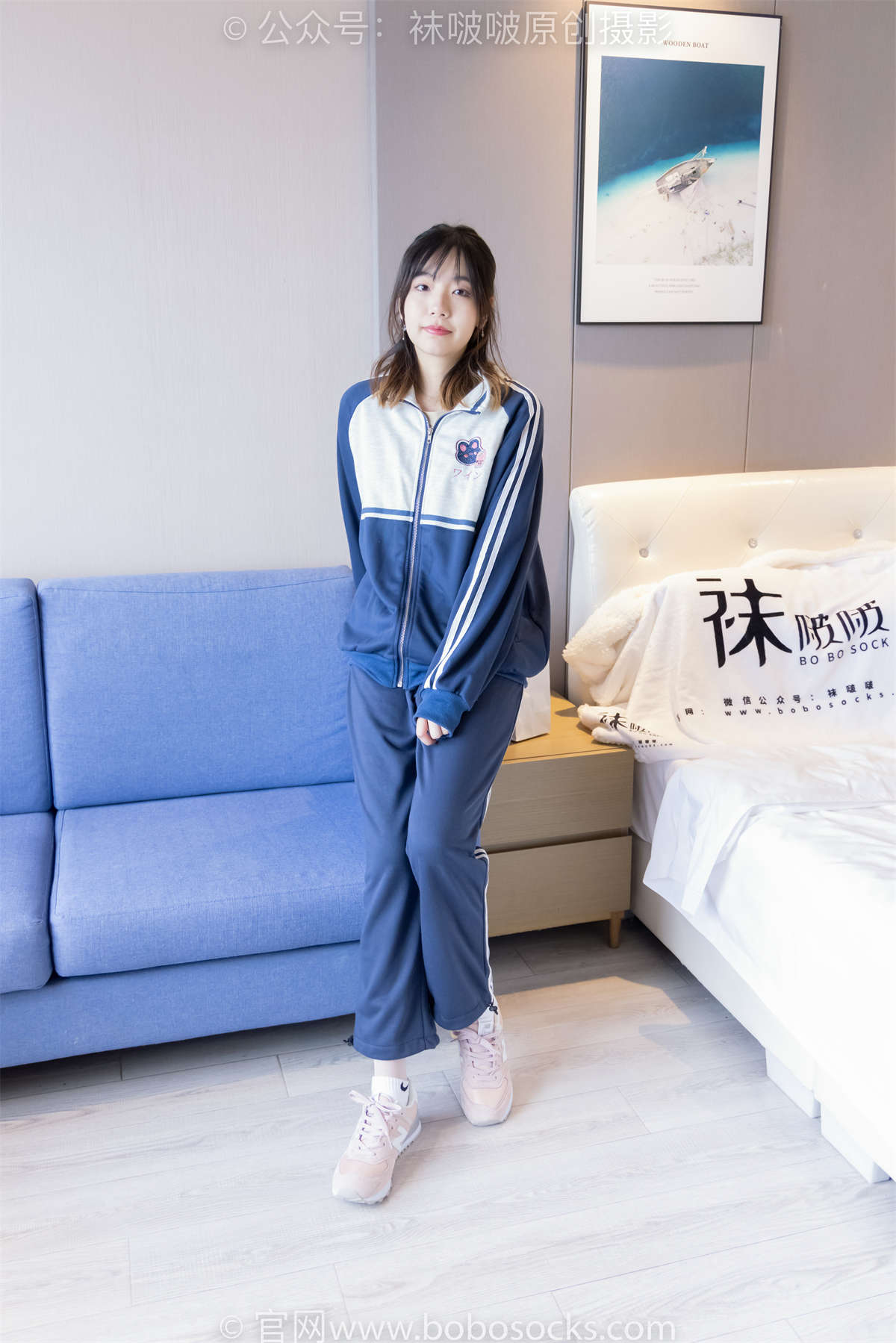 袜啵啵 No.226 小甜豆-运动鞋、白棉袜、白丝（脚尖加固款）花絮版-日更街拍