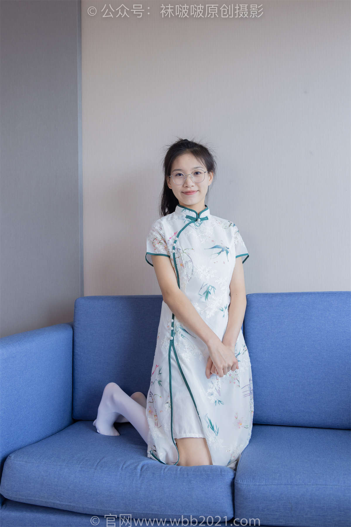 图片[2]-袜啵啵 No.371 芝士-平底鞋、高跟凉鞋、厚白丝小腿袜、短白丝 花絮版-日更街拍