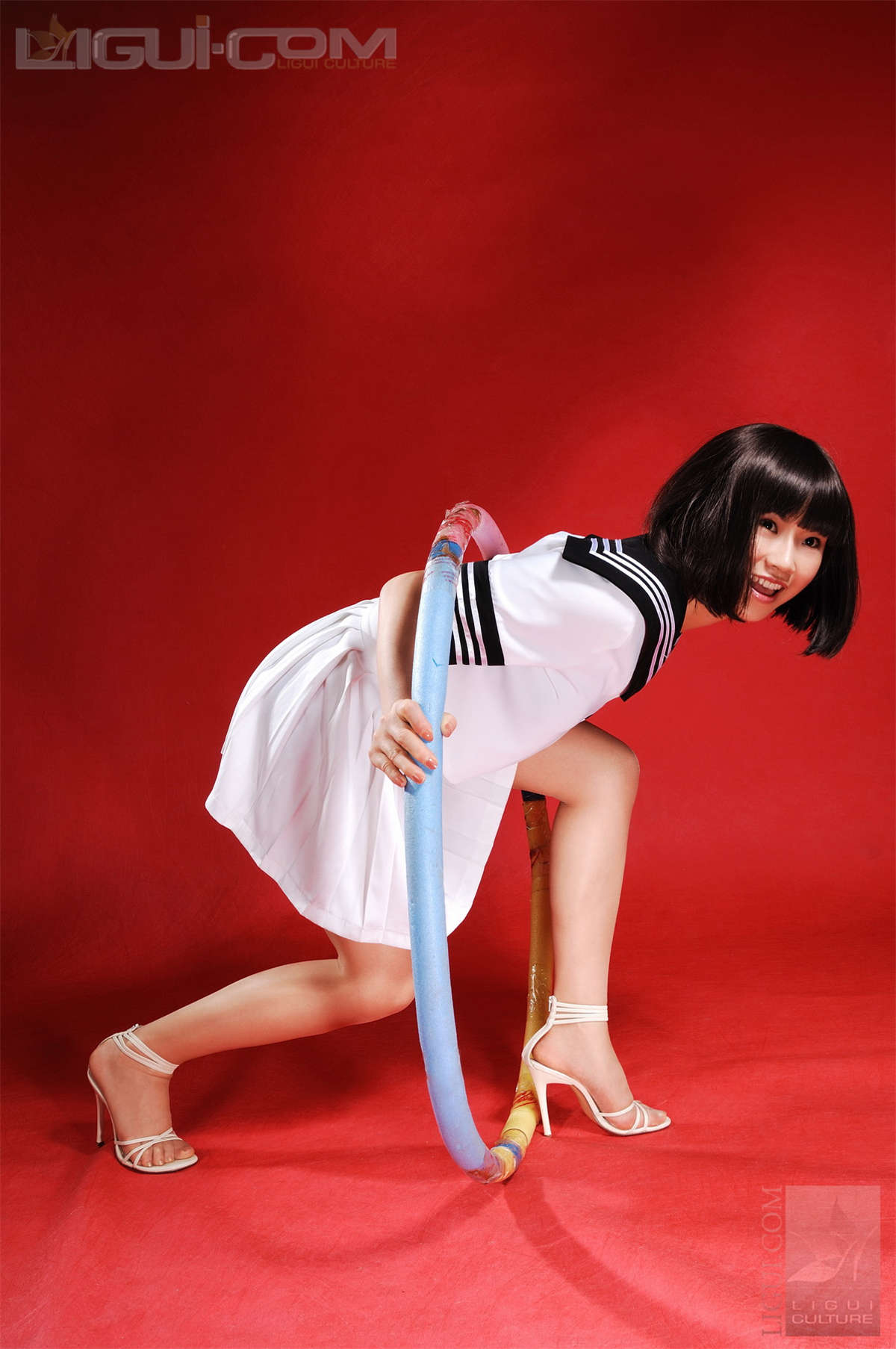 图片[2]-Ligui丽柜 20081116 可爱学生妹锻炼时不忘秀丝袜 由美-日更街拍