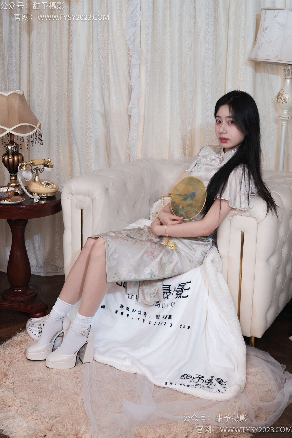 图片[2]-甜予摄影006期：鱼鱼-高跟鞋、白棉袜、肉丝（脚尖加固款）完整版-日更街拍