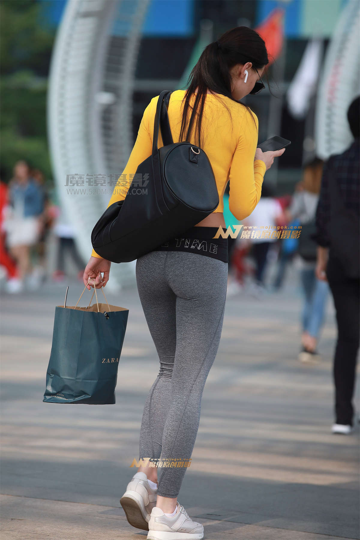 【风舞赛贴】瑜伽裤，运动鞋-日更街拍