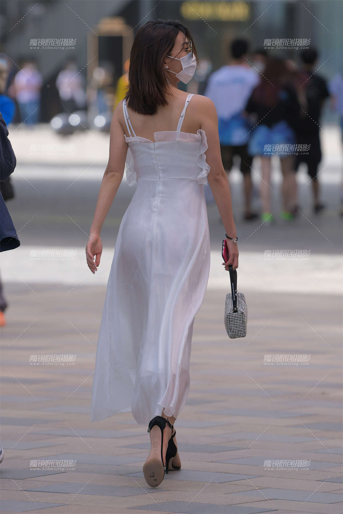 图片[2]-【红石赛贴】白色长裙气质美女-日更街拍