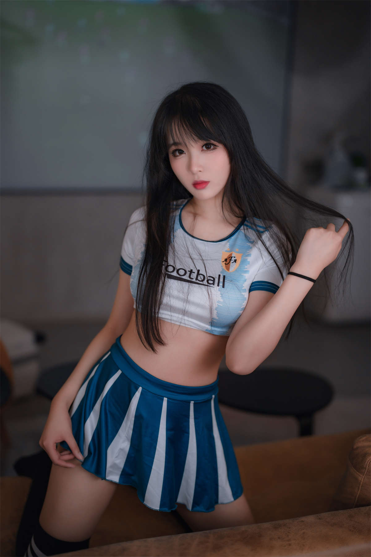 图片[2]-轩萧学姐NO.043 足球宝贝-日更街拍