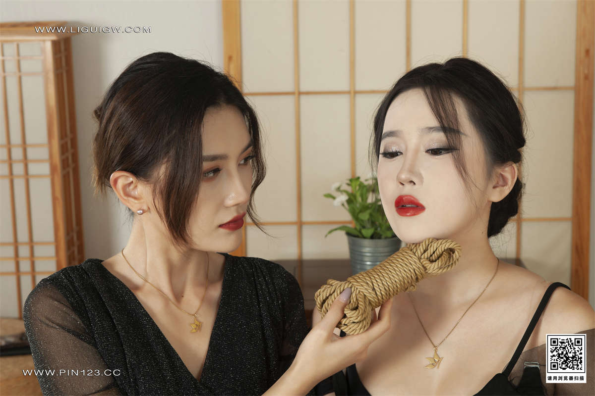 图片[2]-Ligui丽柜 2023.08.21 七夕情结 甜甜&柒柒-日更街拍