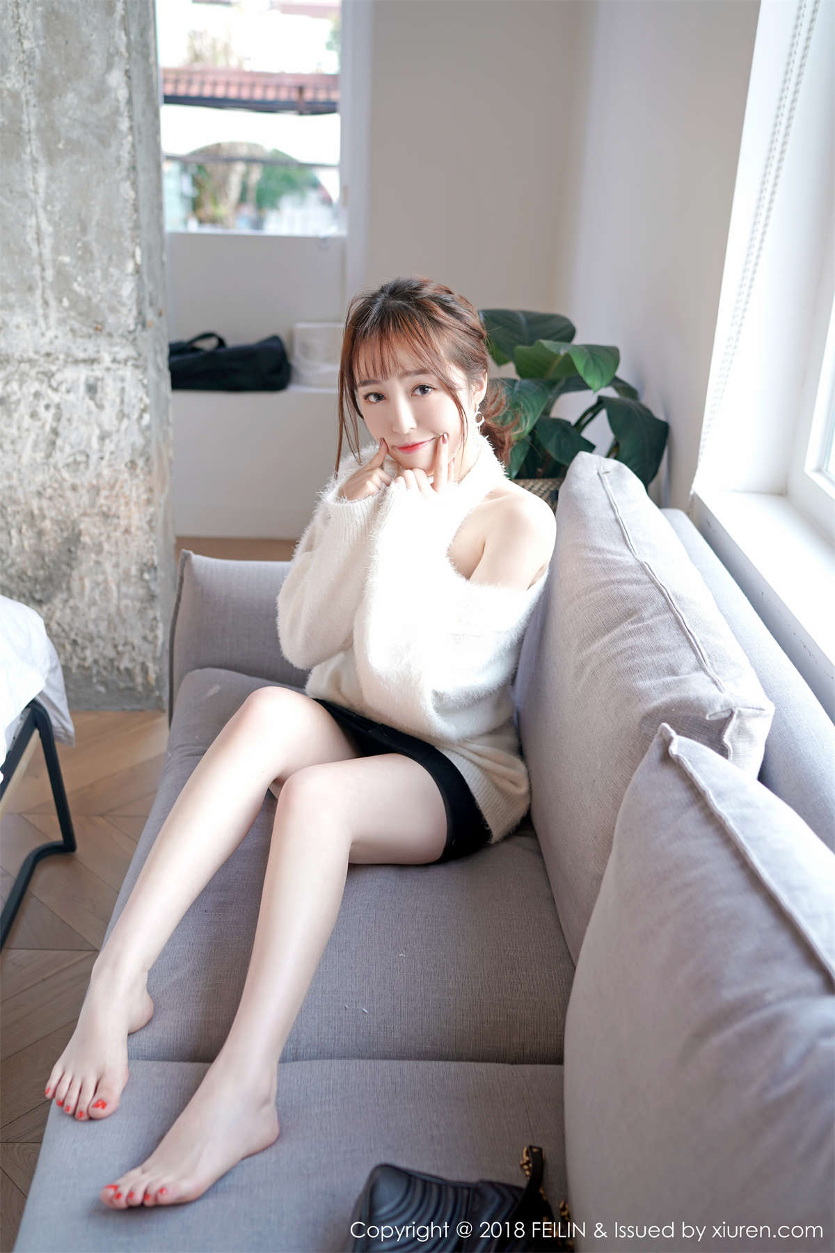 图片[2]-FeiLin嗲囡囡 2018.04.17 VOL.132 yumi黄奕清-日更街拍