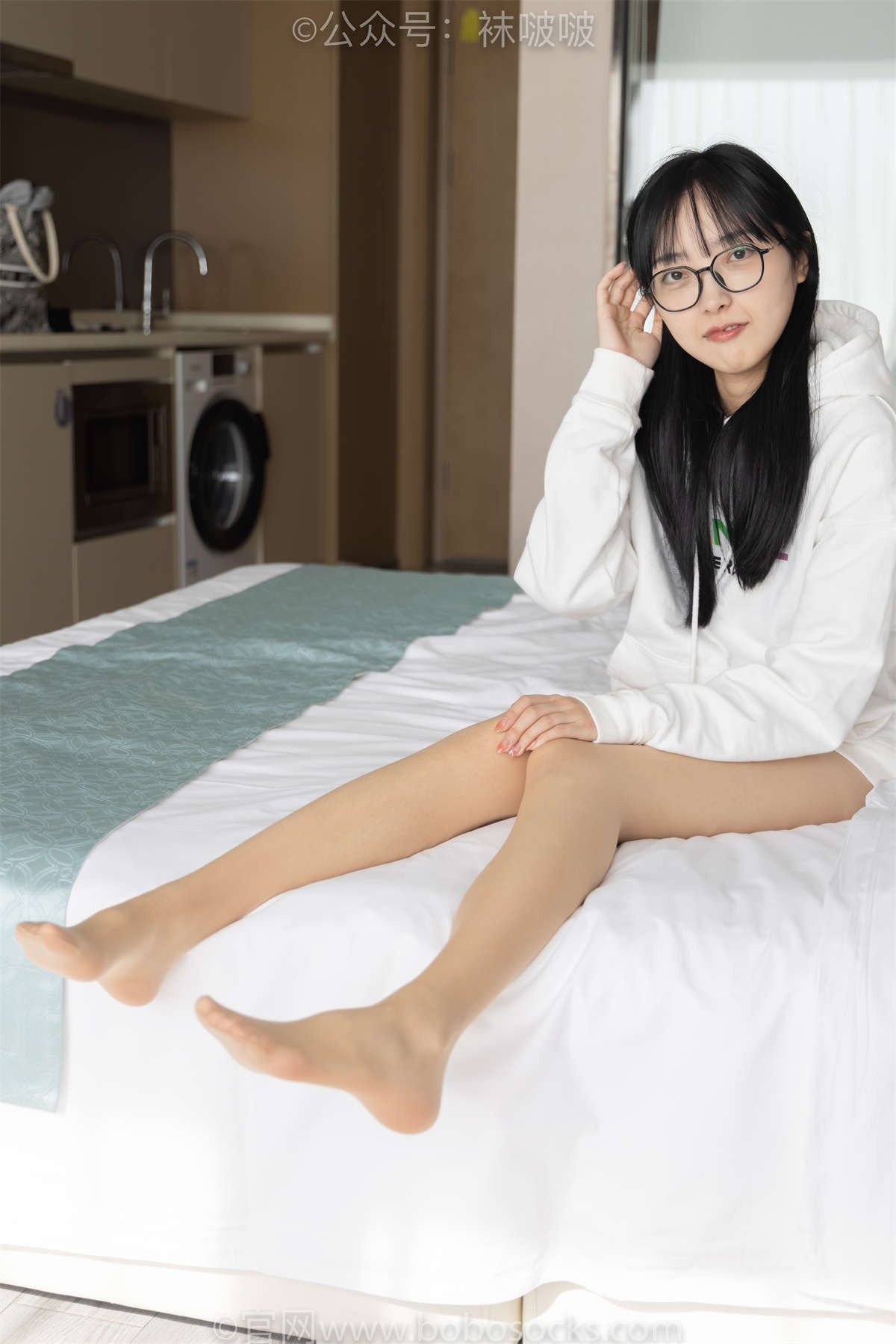 袜啵啵 No.058 稚予-贝壳头、肉丝（脚尖微加固款）花絮版-日更街拍