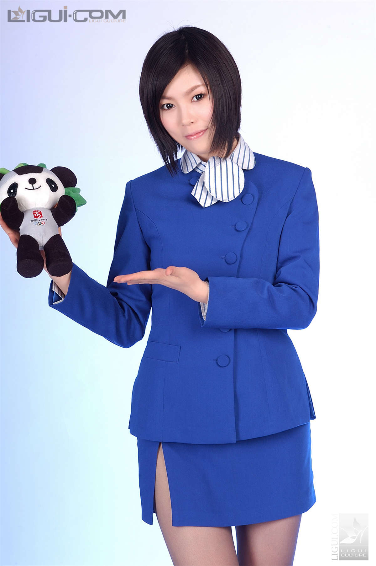 Ligui丽柜 20081128 高跟美丝空姐之福娃女王之恋 慕子-日更街拍