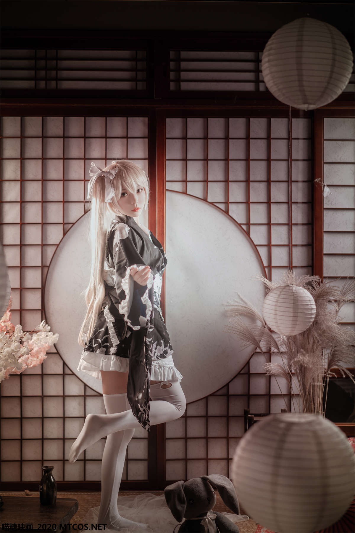 图片[2]-喵糖映画 VOL.142 和服之哥特-日更街拍