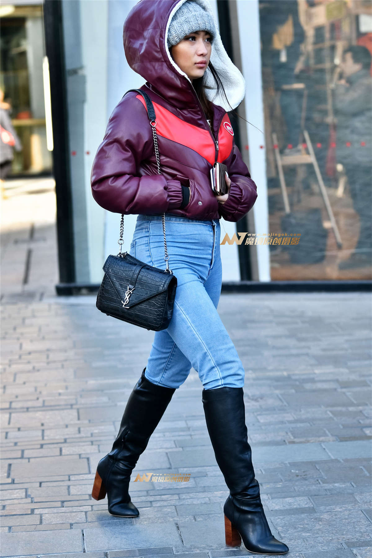 超级牛仔性感美女-日更街拍