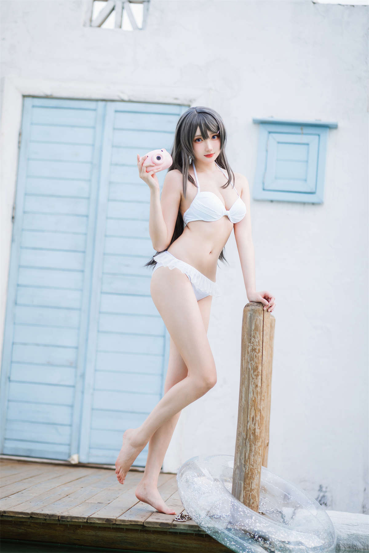 图片[2]-微博知名coser瓜希酱 樱岛麻衣 泳装-日更街拍