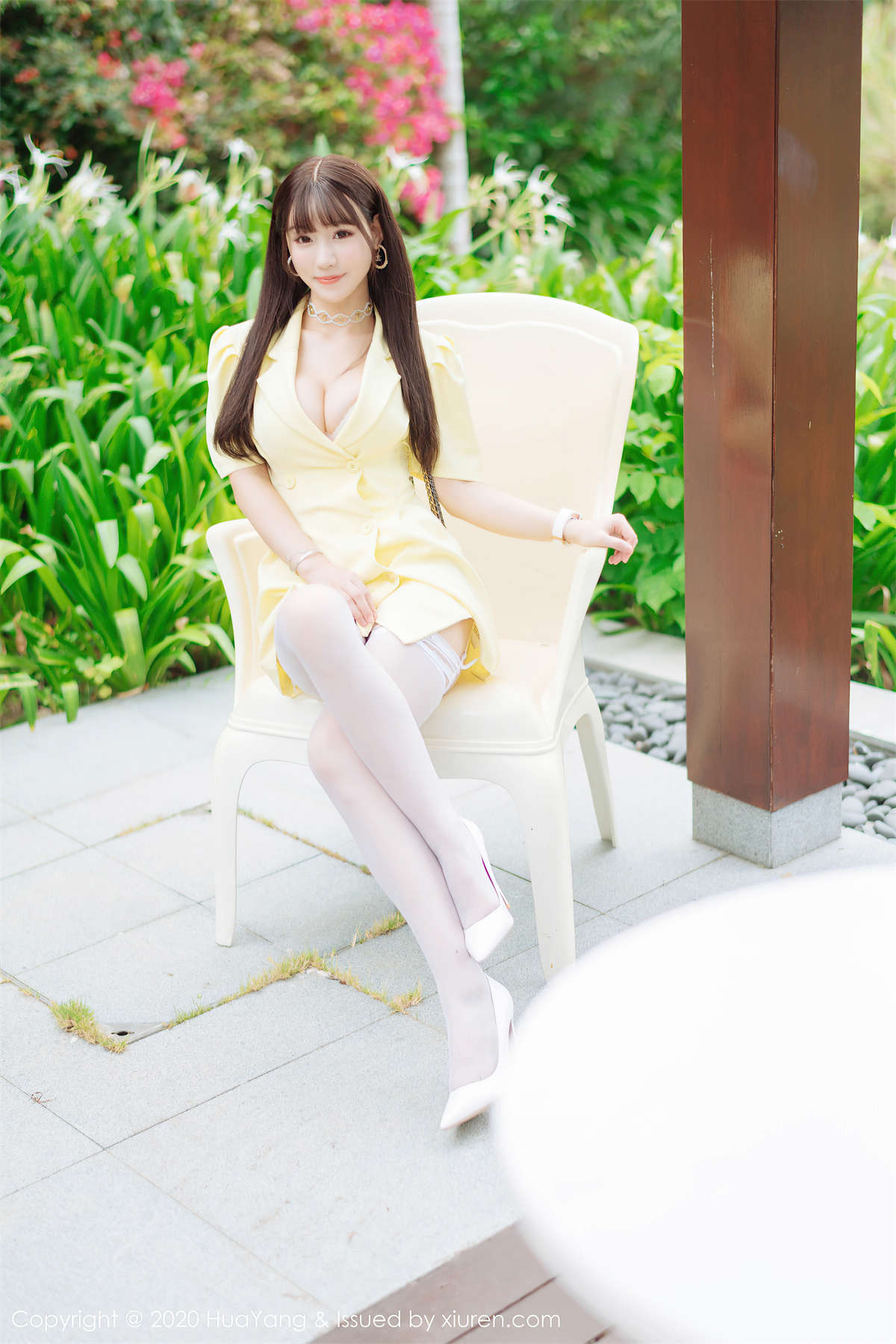 HuaYang花漾show 2020.07.23 VOL.261 童颜巨乳 Flower朱可儿-日更街拍