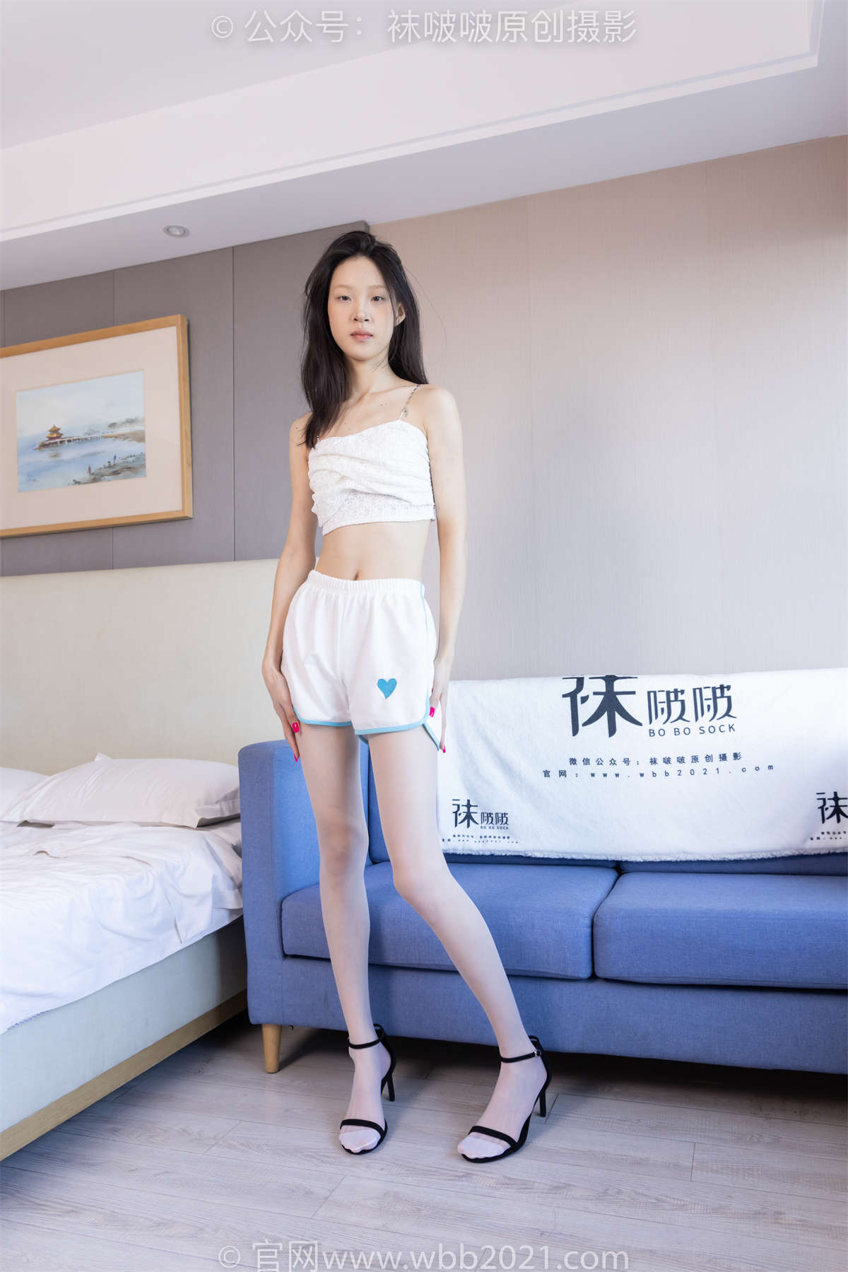 图片[2]-袜啵啵 No.360 雪糕-高跟鞋、白丝（脚尖加固款）、灰丝（脚尖加固款）花絮版-日更街拍