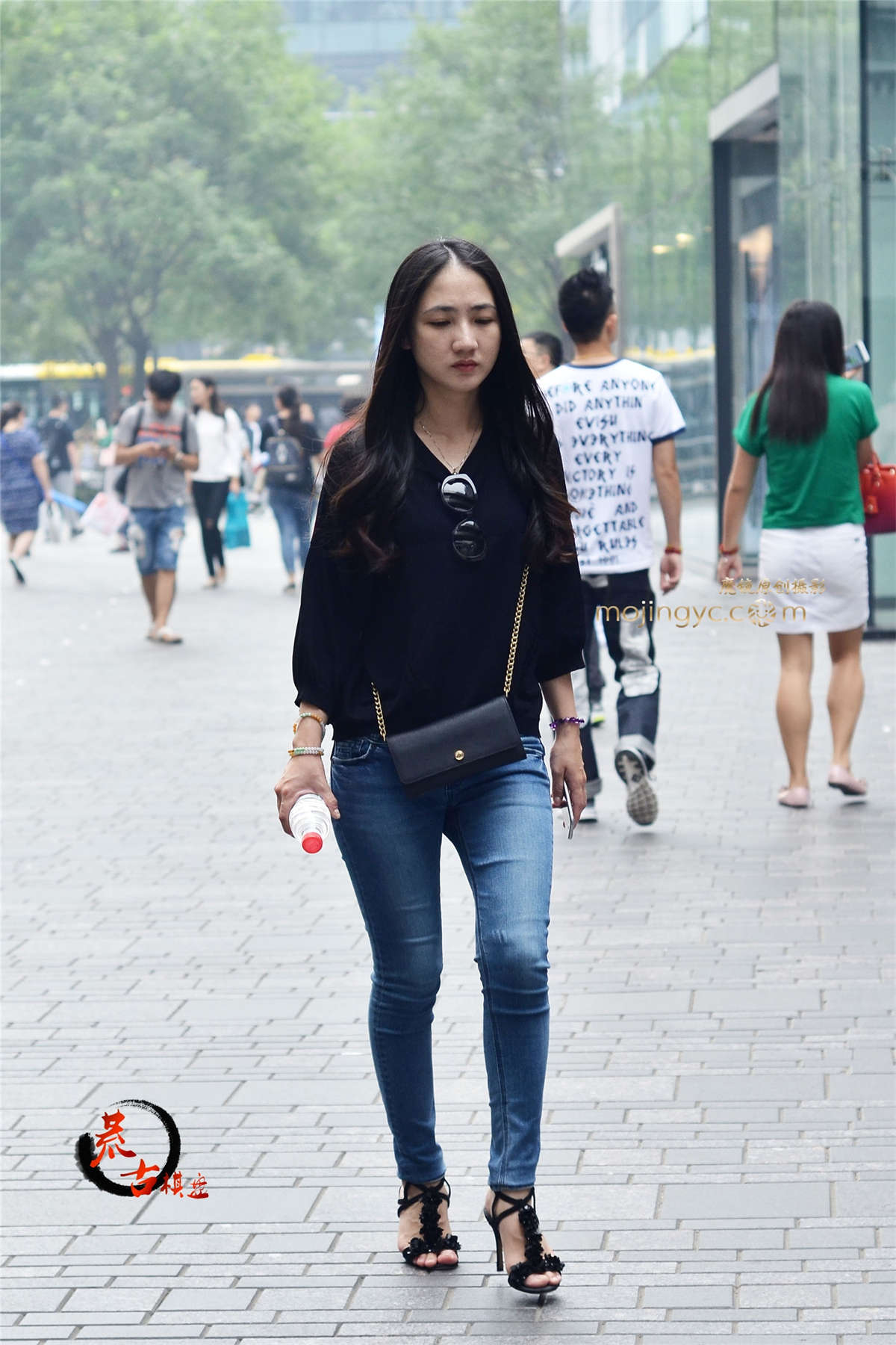 图片[2]-9-29 牛仔高跟-日更街拍