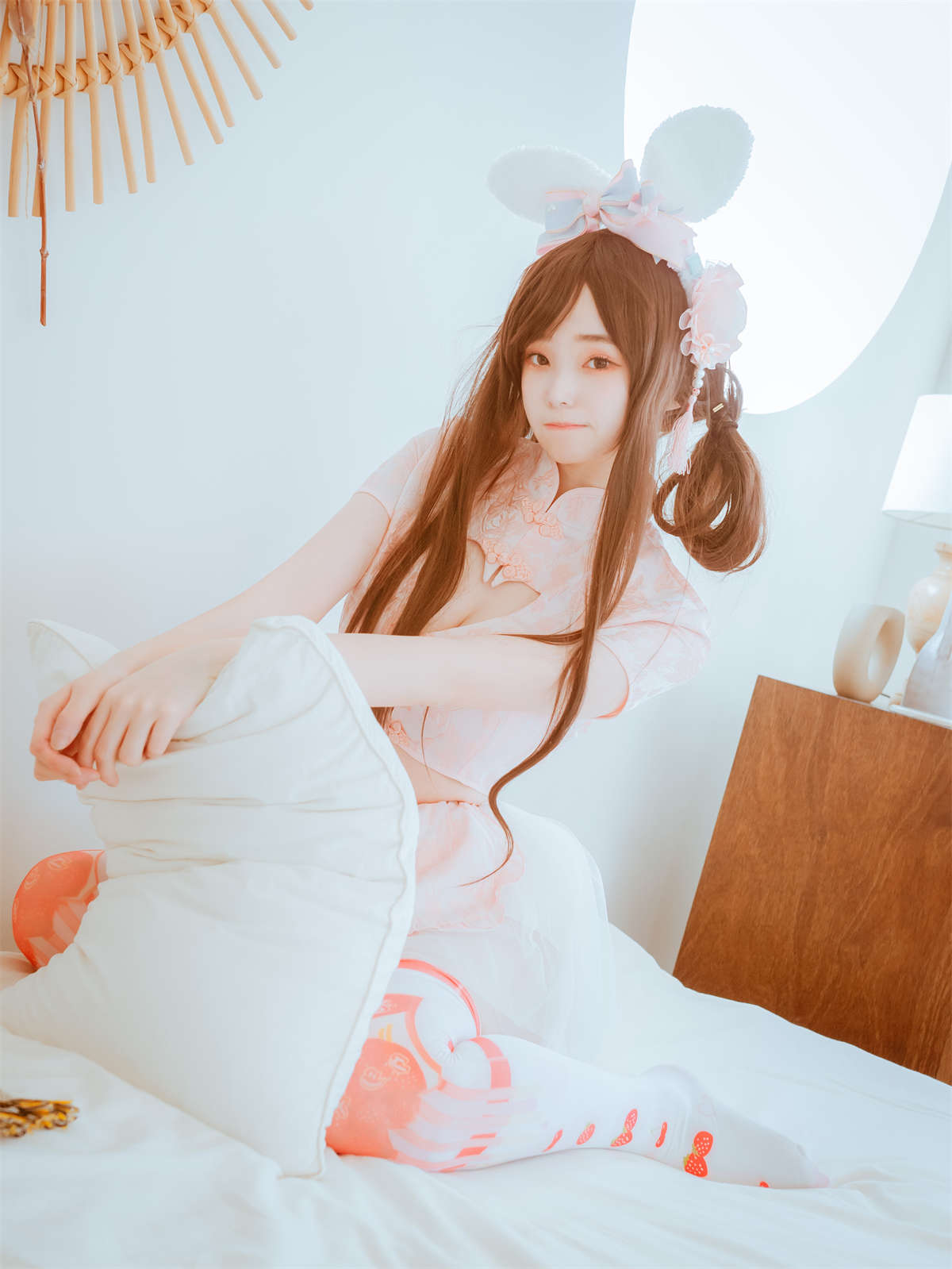 [DJAWA] Bambi – Bunny adore qipao-日更街拍