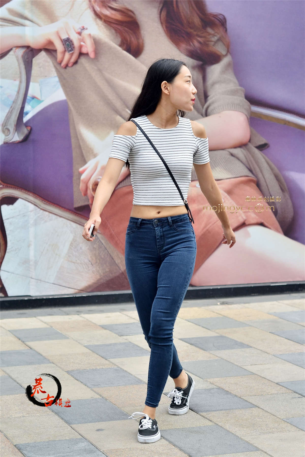 图片[2]-9-29 牛仔漏脐装-日更街拍