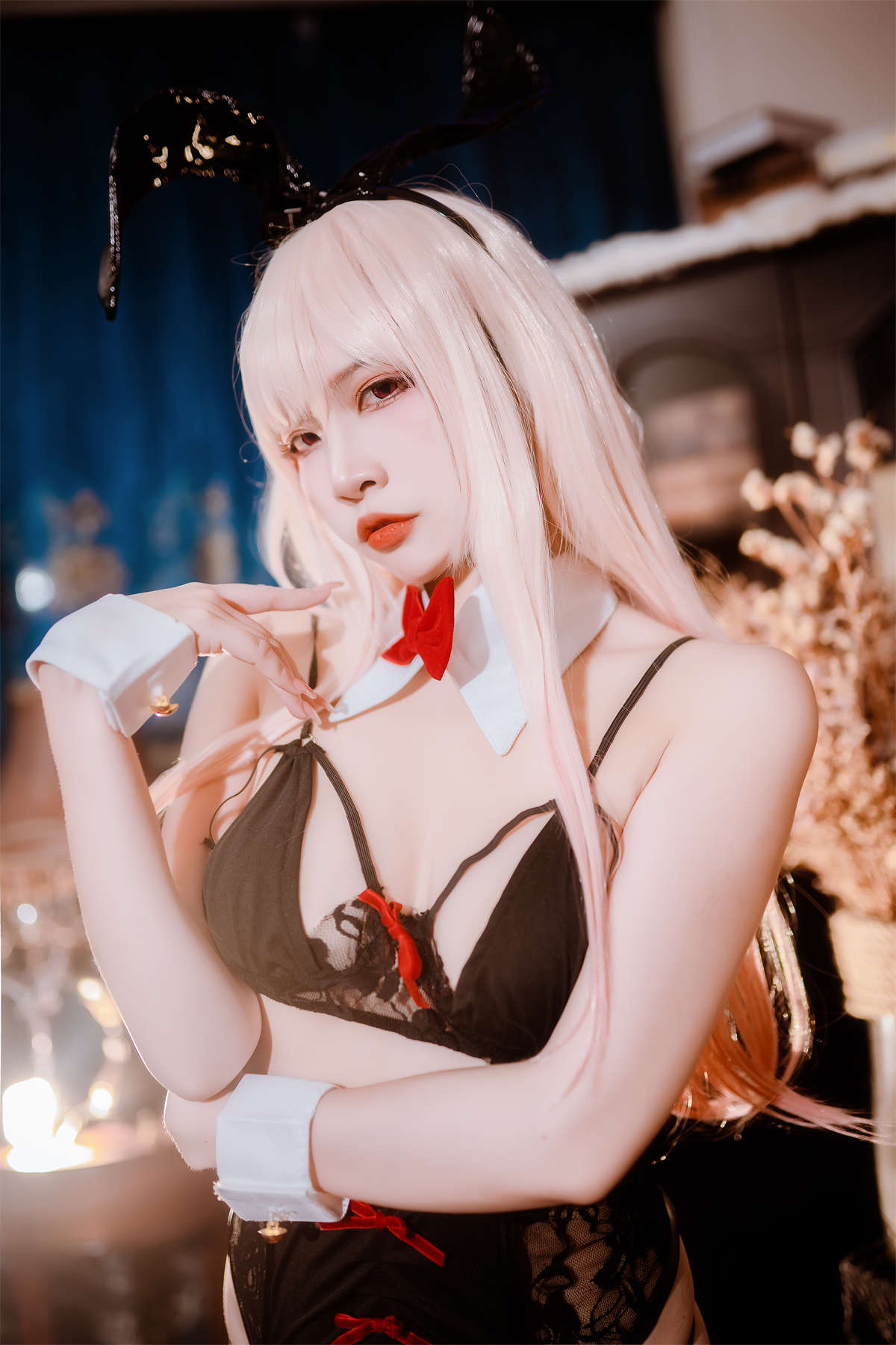 图片[2]-高产型Coser-二佐Nisa 海梦 内衣兔女郎-日更街拍