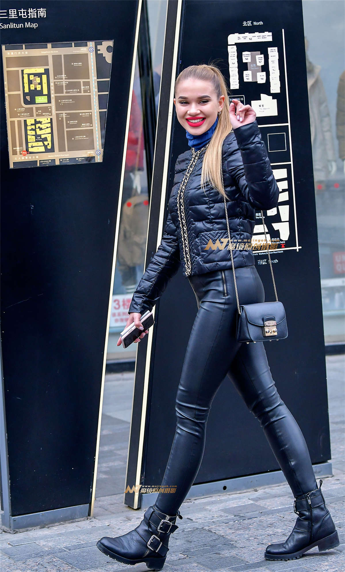 皮裤洋姐姐性感美臀太迷人了-日更街拍