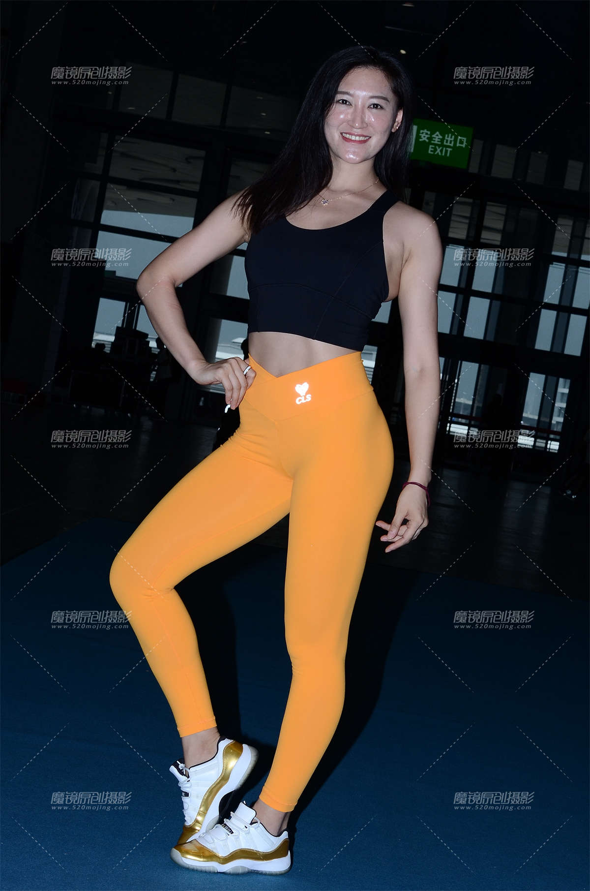 【神摄手赛帖】黄色健体裤-日更街拍