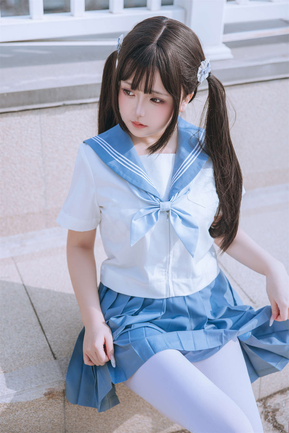 图片[2]-椎名莜 No.229 JK学妹-日更街拍