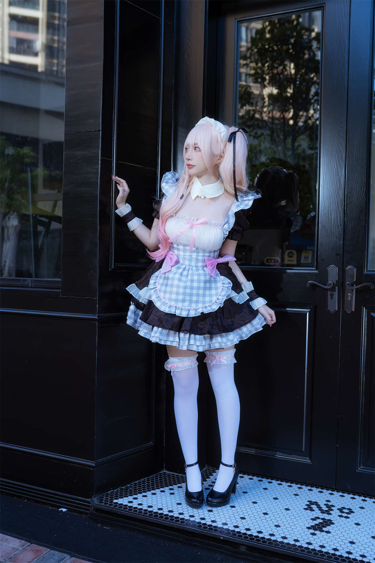 高产型Coser-二佐Nisa 海梦 女仆-日更街拍