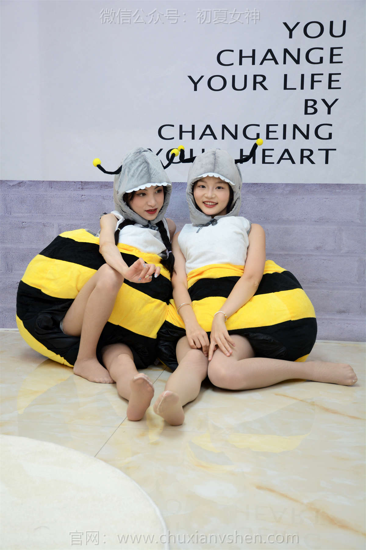 图片[2]-初夏女神 NO.278 柒柒&双双 两只小蜜蜂-日更街拍