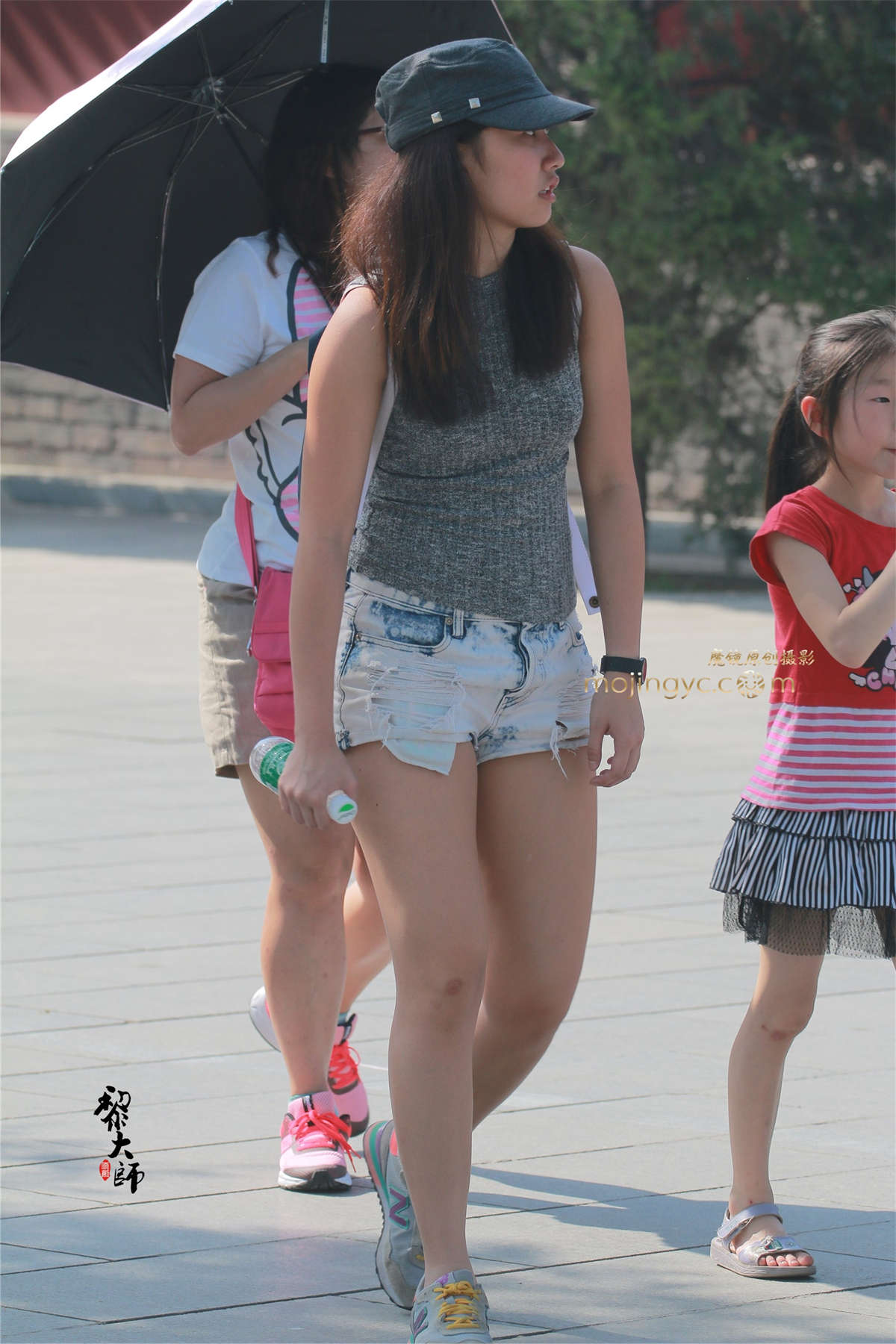 图片[2]-牛仔翘臀小短裤（40P）-日更街拍