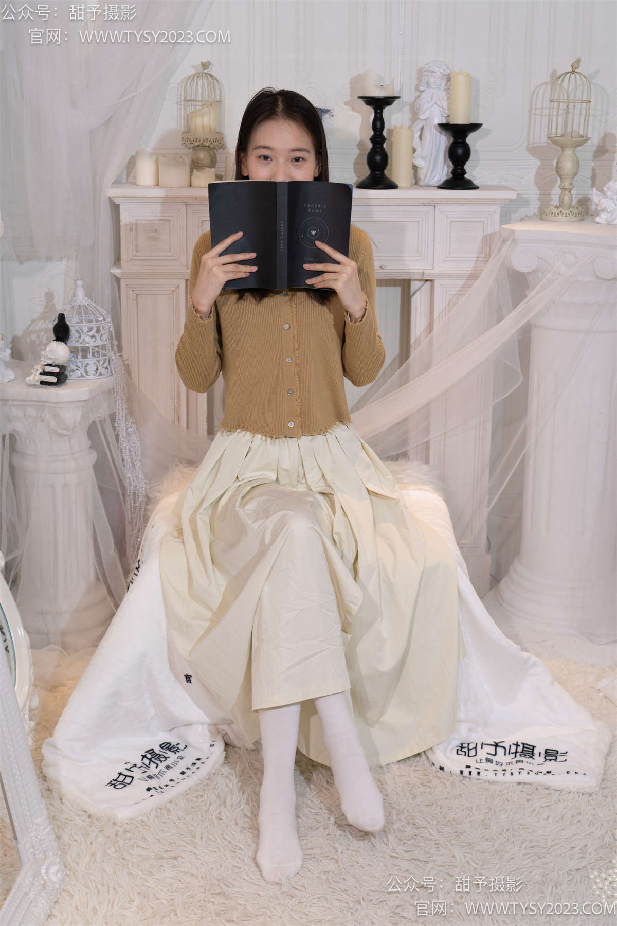 图片[2]-甜予摄影013期：帆帆-平底鞋、白棉袜、裸足 完整版-日更街拍