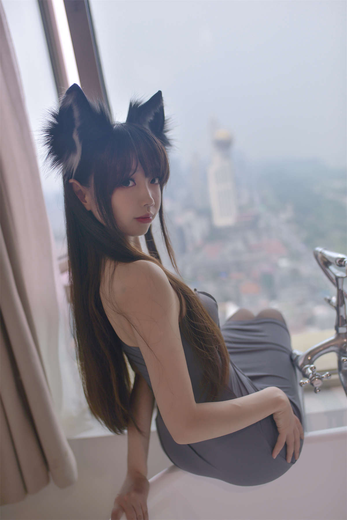 知名Coser-雪琪SAMA No.53 吉他妹妹-日更街拍