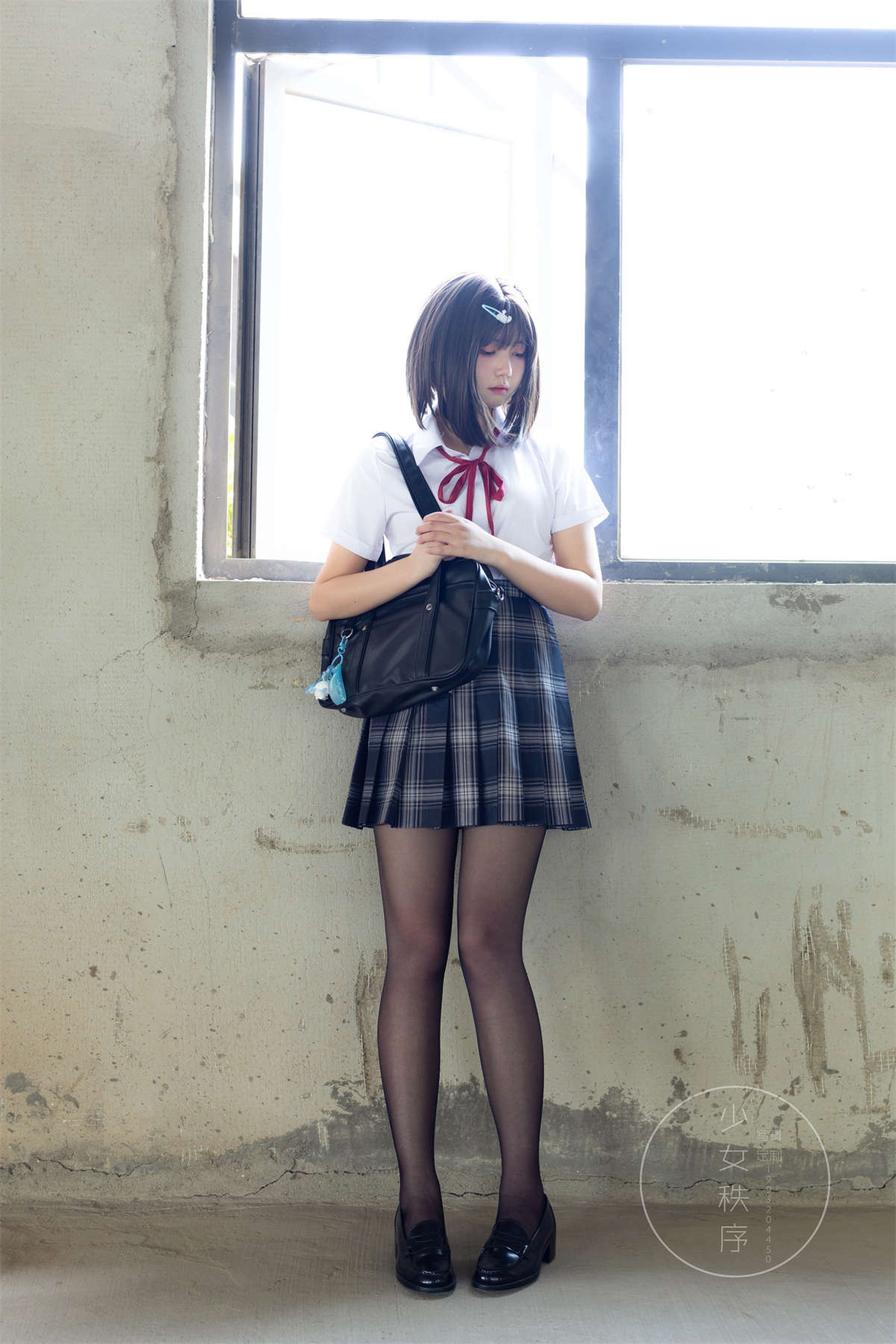 图片[2]-少女秩序 GR04L 黑丝JK-日更街拍