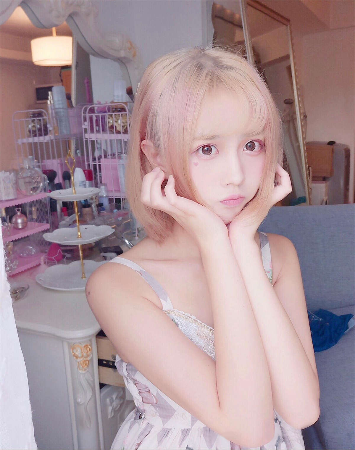 图片[2]-念雪ww NO.004 白色长筒过膝袜-日更街拍