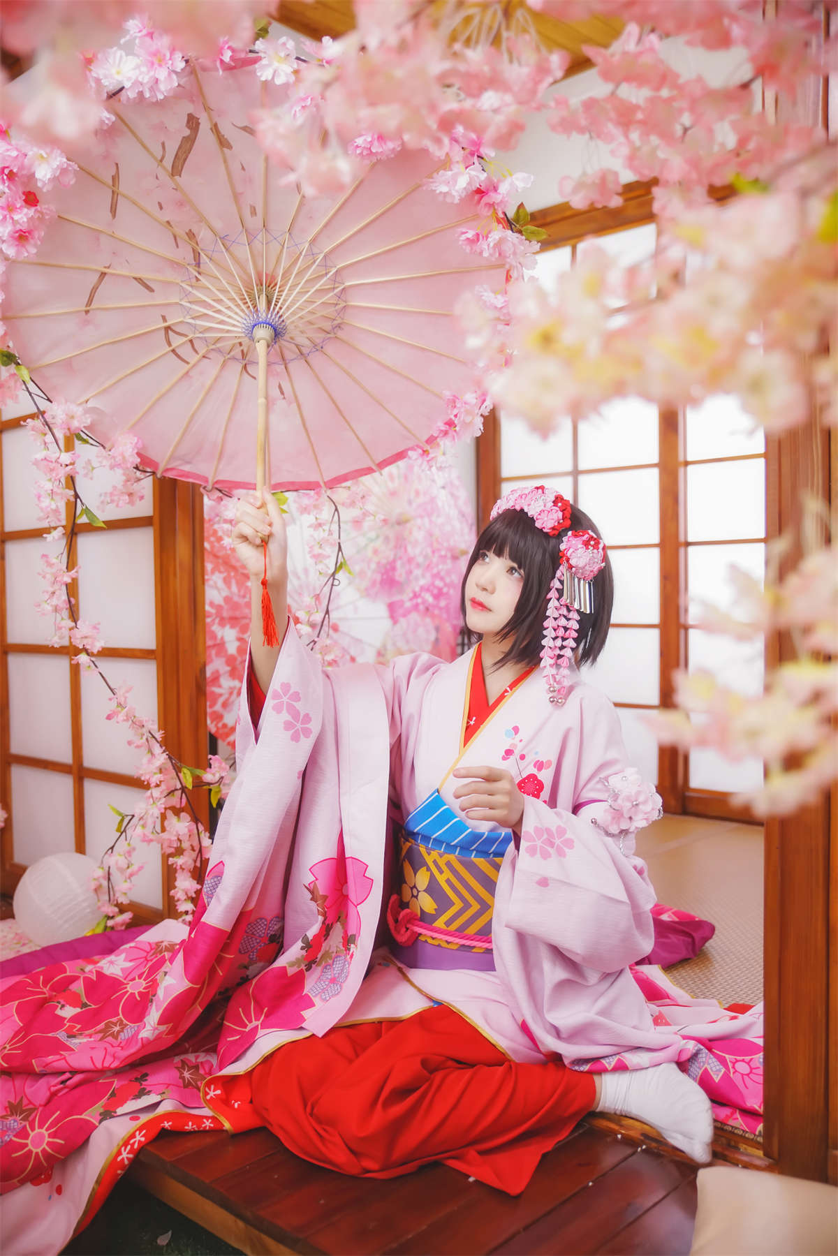 桜桃喵 – (加藤惠)和服-日更街拍