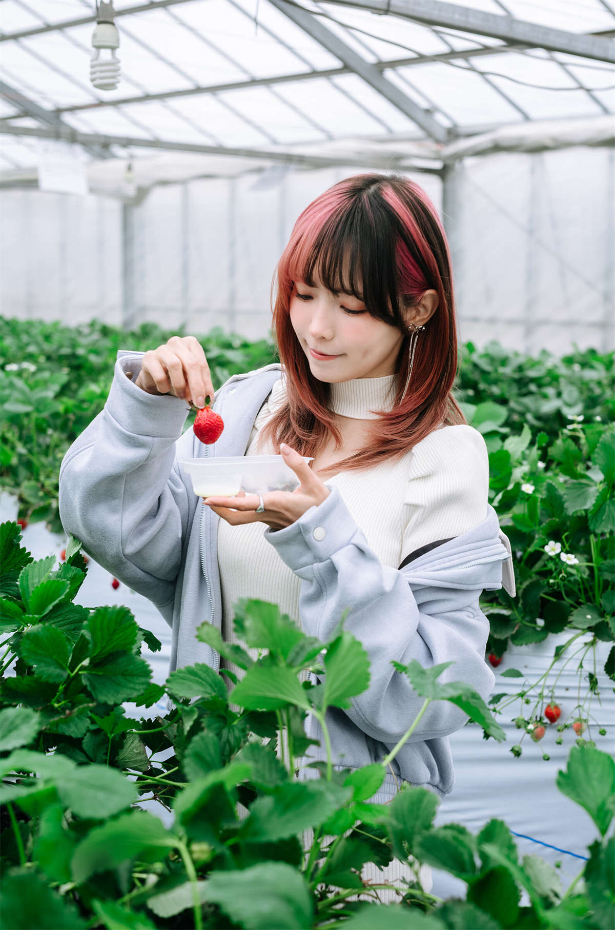 Ely_eee(ElyEE子) Strawberry Picking Date-日更街拍