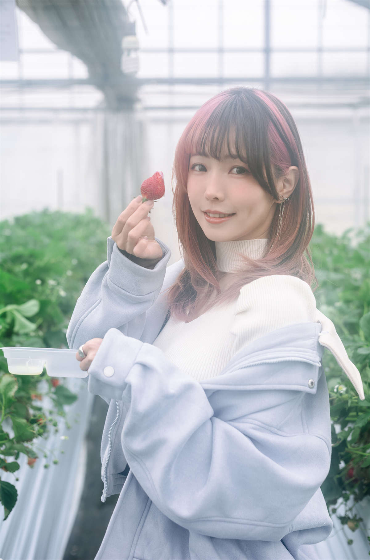 图片[2]-Ely_eee(ElyEE子) Strawberry Picking Date-日更街拍