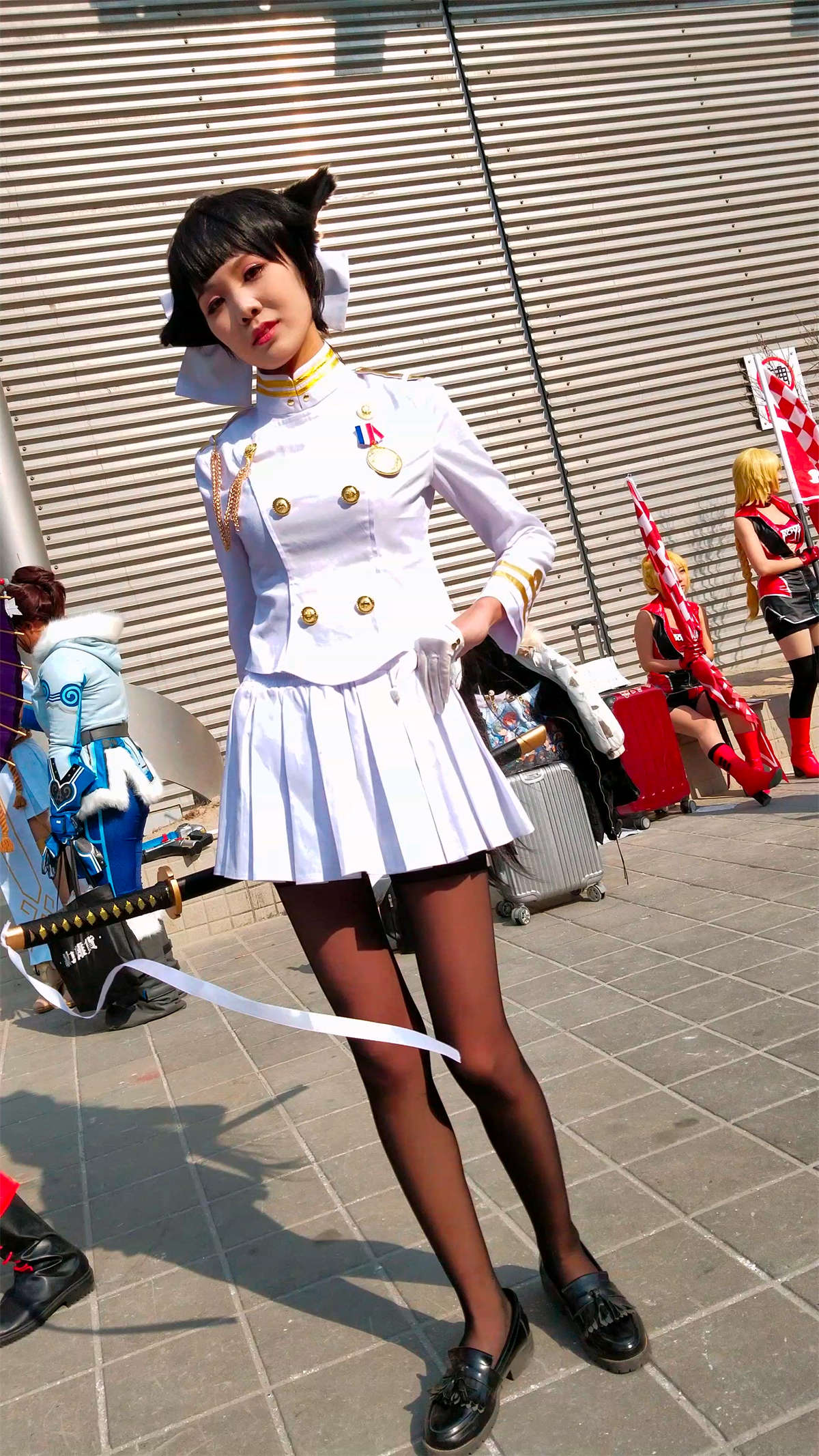 极品黑丝美腿cosplay二次元美少女-日更街拍