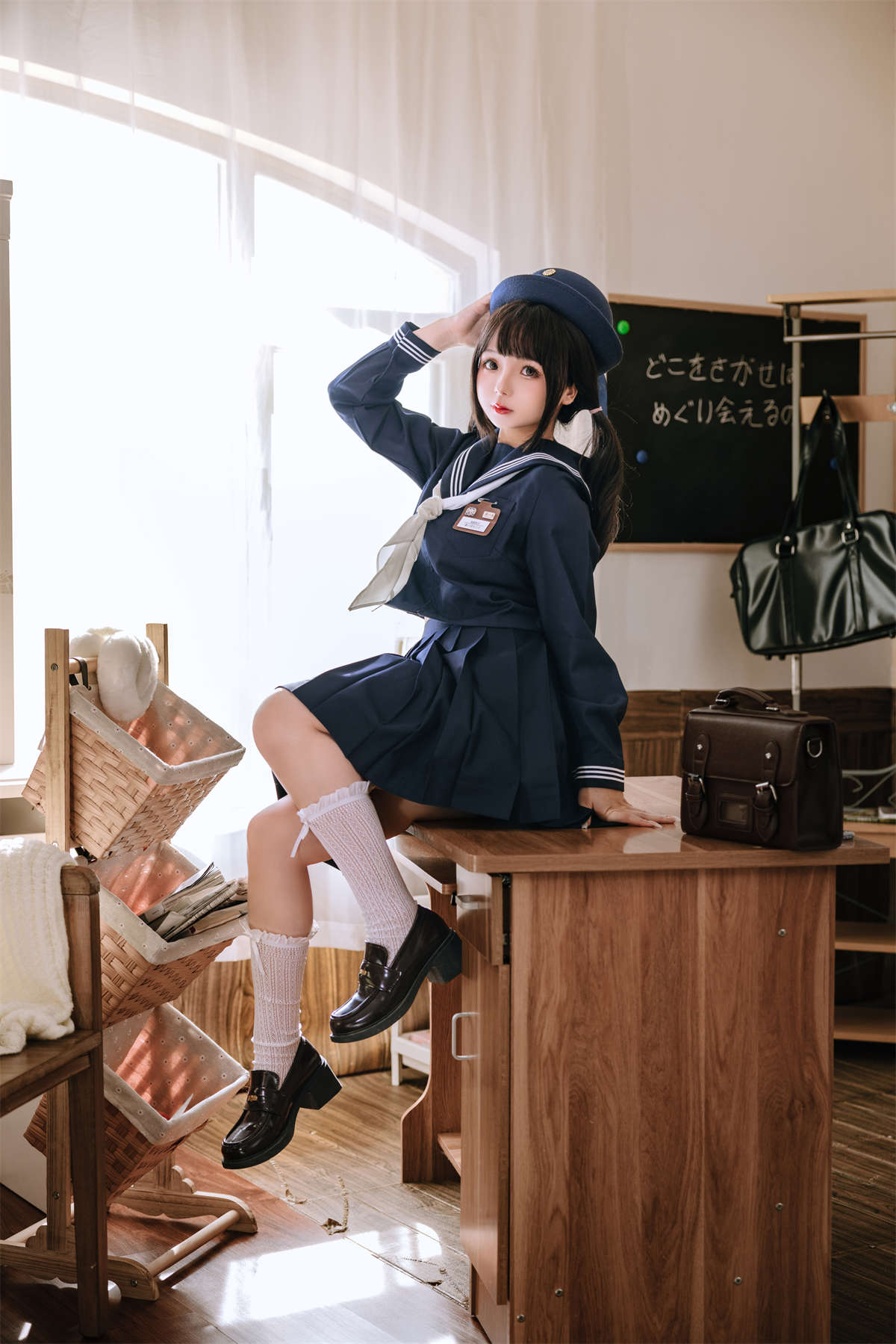 图片[2]-椎名莜 No.159 补习班-日更街拍