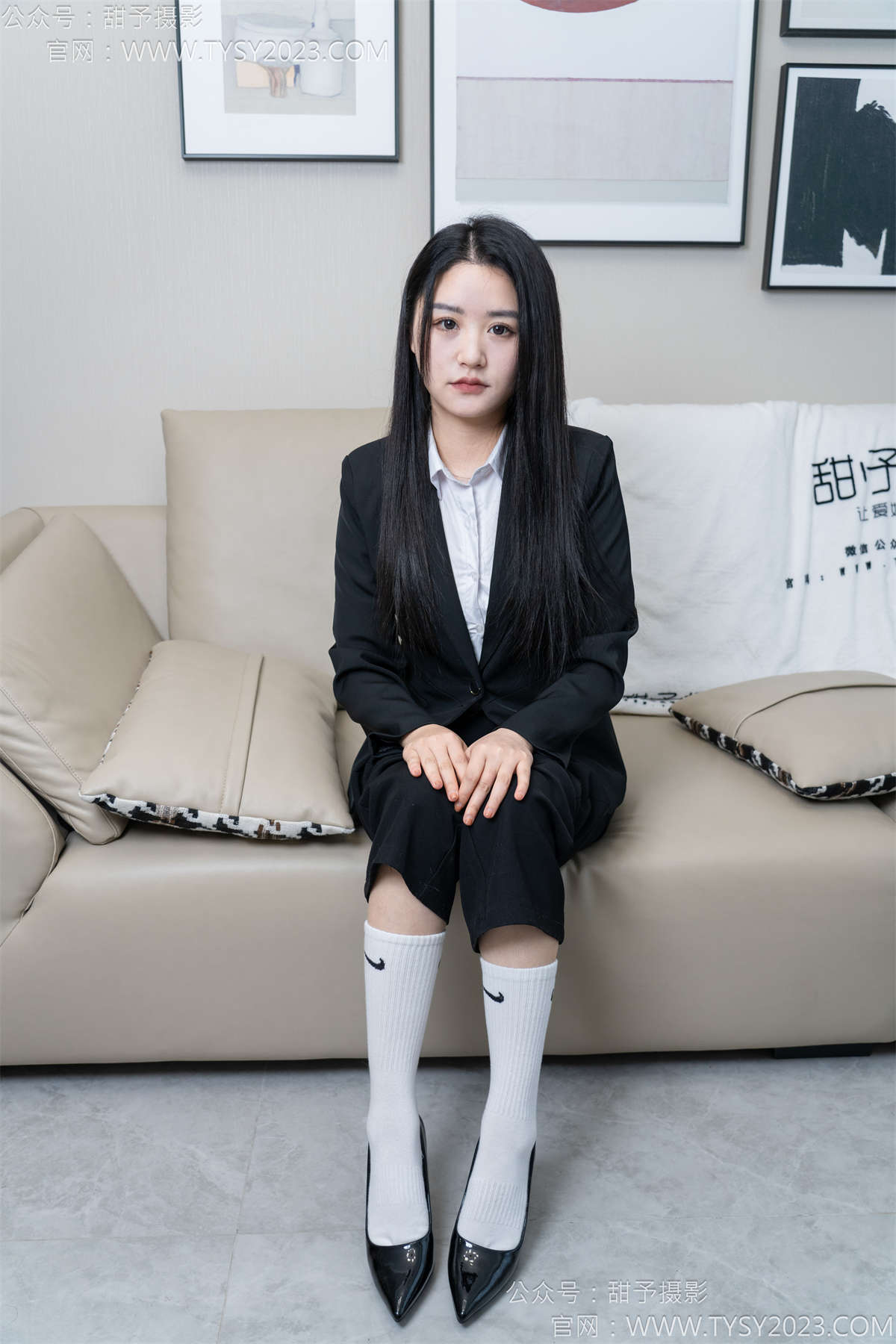 图片[2]-甜予摄影147期：澜澜-凉鞋、高跟鞋2双、长腿袜1双、白棉袜3双 完整版-日更街拍