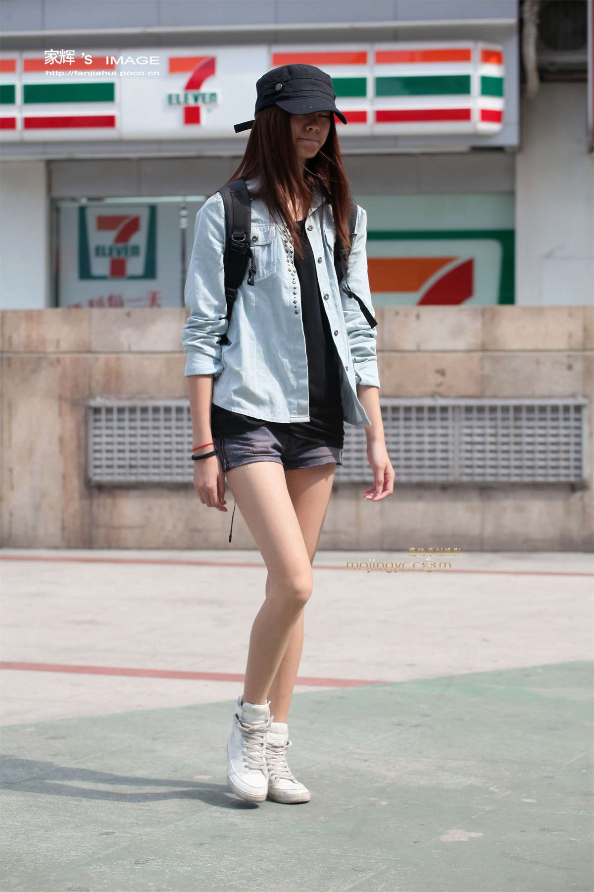 图片[2]-大长腿帽子mm-日更街拍